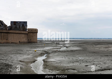 Il Monte Saint Michel Normandia, Francia Foto Stock