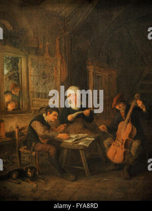 Adriaen van Ostade (1610-1685). Pittore olandese. Musicisti rurale, 1645. Lo stato Museo Hermitage. San Pietroburgo. La Russia. Foto Stock