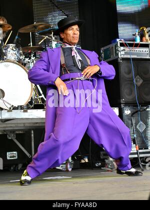 Kid creole e la cocounts al Vintage at Goodwood Festival Foto Stock