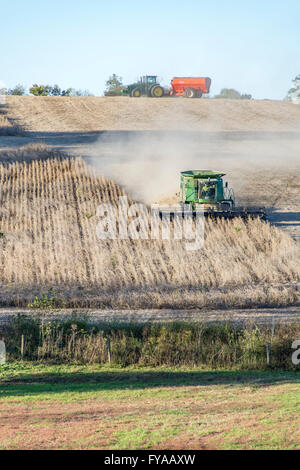 Raccolta del mais in Kentucky USA Foto Stock