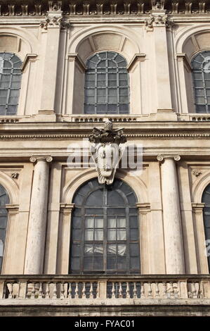 Facciata di Palazzo Barberini in Roma, Italia Foto Stock