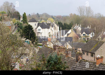 Tetti in Cotswolds città di Tetbury Foto Stock