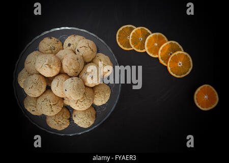 Biscotti arancioni Foto Stock