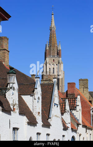 La Chiesa di Nostra Signora (XIII-XV secolo) a Bruges, Belgio Foto Stock