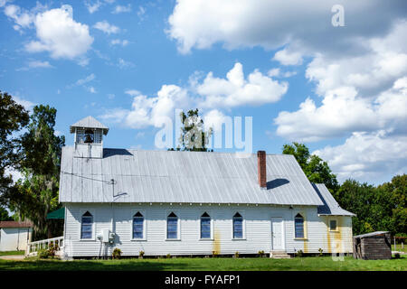 Florida St Saint Cloud,Friendship Missionary Baptist Church,country,building,white,FL160401019 Foto Stock
