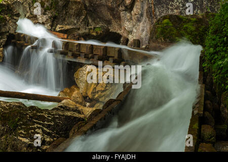 Poellat gorge vicino al castello di Neuschwanstein, Germania Foto Stock