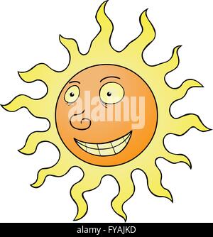 Sole felice Illustrazione Vettoriale