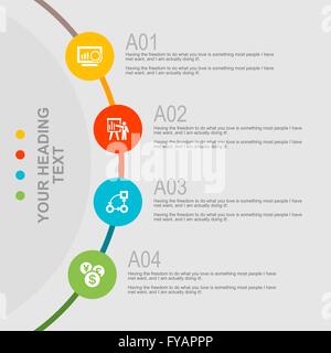 Infographics Modello di progetto Illustrazione Vettoriale