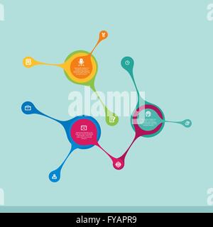 Infographics Modello di progetto Illustrazione Vettoriale