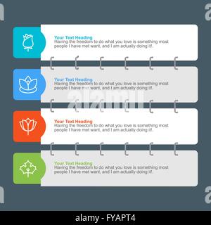 Infographics Modello di progetto Illustrazione Vettoriale