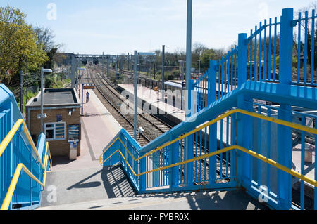 Alexandra Palace stazione ferroviaria, Station Road, legno verde, London Borough of Haringey, Greater London, England, Regno Unito Foto Stock