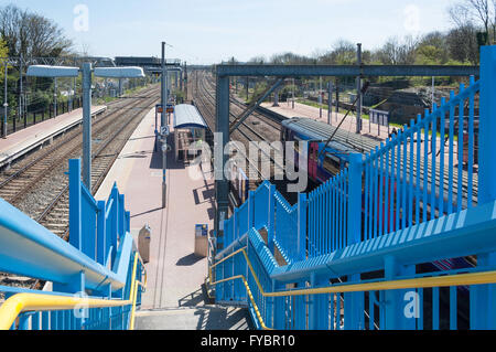 Alexandra Palace stazione ferroviaria, Station Road, legno verde, London Borough of Haringey, Greater London, England, Regno Unito Foto Stock