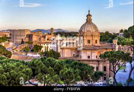 Santi Luca e Martina, una chiesa cattolica presso il Foro Romano Foto Stock