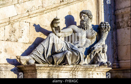 Marforio statua a Palazzo dei Conservatori Foto Stock