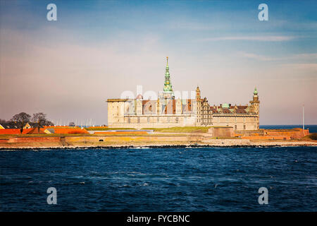 Immagine del Castello Kronborg a Helsingor, Danimarca. Foto Stock
