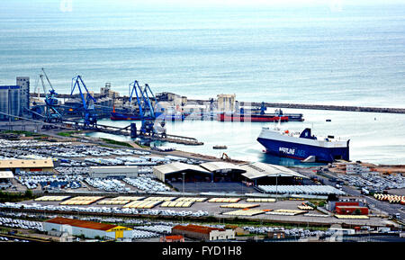 Vista aerea del porto di Sete Herault Linguadoca Rossiglione-Midi-PyrŽnŽes. Francia Foto Stock