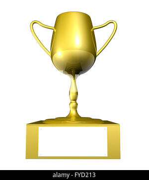 Golden Trophy - Spazio vuoto Foto Stock