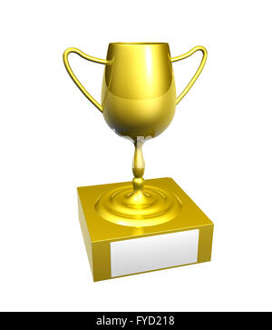 Golden Trophy - Spazio vuoto Foto Stock