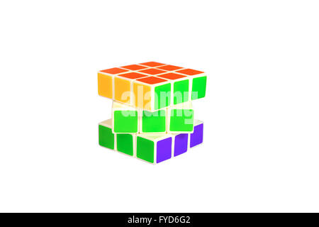 Rubik cubo - gioco di addestramento del cervello Foto Stock