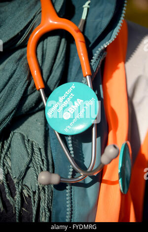 I medici' sciopero, Dorset County Hospital, Dorchester Dorset, Regno Unito. Foto Stock