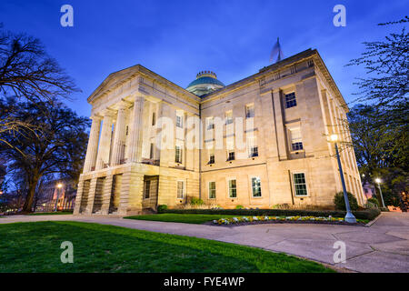 Raleigh, North Carolina, Stati Uniti d'America lo State Capitol Building. Foto Stock