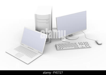 Di notebook e PC desktop Foto Stock