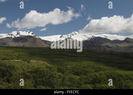 Hvannadalshnúkur (2110m) Foto Stock