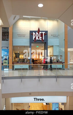 Pret a manger store, Norwich, Norfolk, Inghilterra Foto Stock