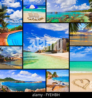 Collage di estate spiaggia immagini - natura e viaggi di sfondo (le mie foto) Foto Stock