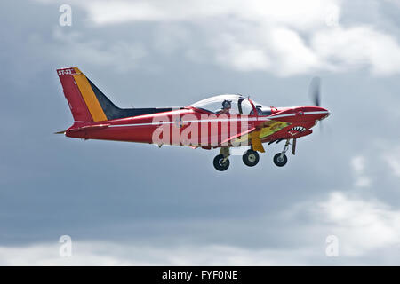 SIAI Marchetti SF260 belga della Air Force Red Devils Team Display Foto Stock