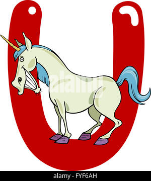 U per unicorn Foto Stock