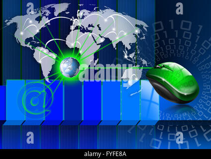 Comunicazioni globali Foto Stock