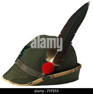 Alpino italiano hat Foto Stock