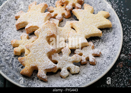 I cookie di vacanza per Natale, cibo close-up Foto Stock