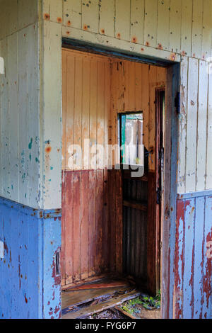 Caserme abbandonate, Dunree Museo Militare, Buncrana, Malin Penisola, County Donegal, Irlanda, Europa Foto Stock