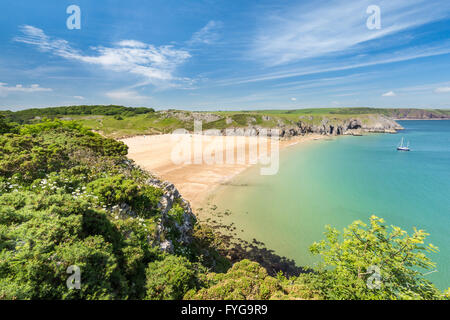 Barafundle Bay - Pembrokeshire Foto Stock