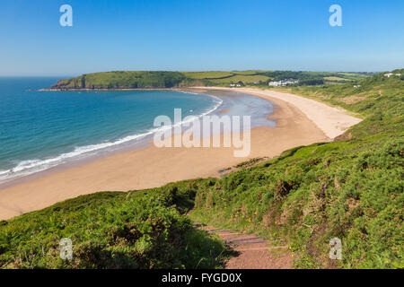 Freshwater East - Pembrokeshire Foto Stock