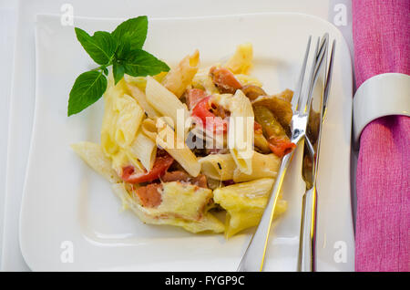 pasta al forno alla Foto Stock