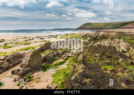 Manorbier - Pembrokeshire Foto Stock