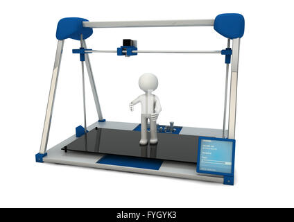 Eseguire il rendering di una stampante 3D Foto Stock