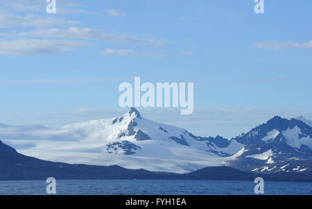 Il nord-ovest della Georgia del Sud all'alba. Georgia del sud. 19Feb16 Foto Stock