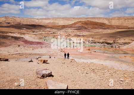 Ramon cratere al deserto del Negev, Israele questo grande avvallamento sulla cima del Monte del Negev nel deserto del Negev, Israele non è un Foto Stock