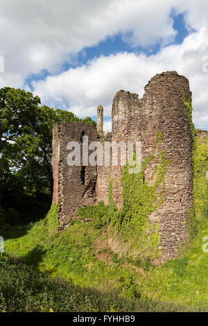 Il castello di Grosmont rovina, Monmouthshire, Wales, Regno Unito Foto Stock