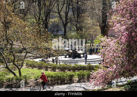 Primavera nel Central Park di New York City, Stati Uniti d'America Foto Stock