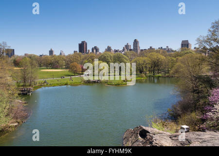 Primavera nel Central Park di New York City, Stati Uniti d'America Foto Stock