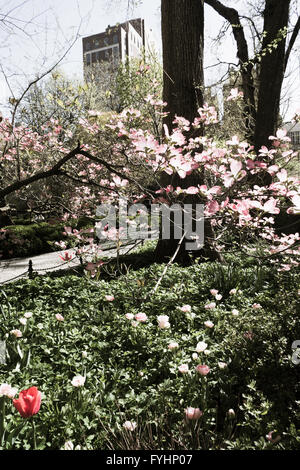 Primavera a Gramercy Park, New York, Stati Uniti d'America Foto Stock
