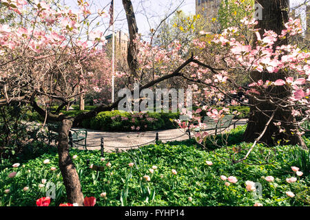 Primavera a Gramercy Park, New York, Stati Uniti d'America Foto Stock