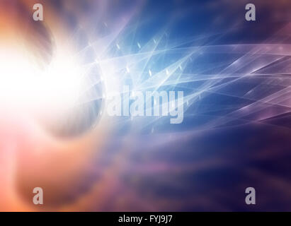Abstract texture frattale, wisps e luci, background design sognanti di forme e colori in materia di sogno e di immaginazione di un Foto Stock