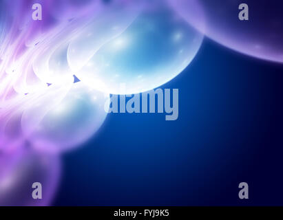 Abstract texture frattale, wisps e luci, background design sognanti di forme e colori in materia di sogno e di immaginazione di un Foto Stock
