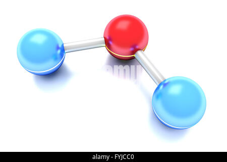 Molecola di CO2 Foto Stock